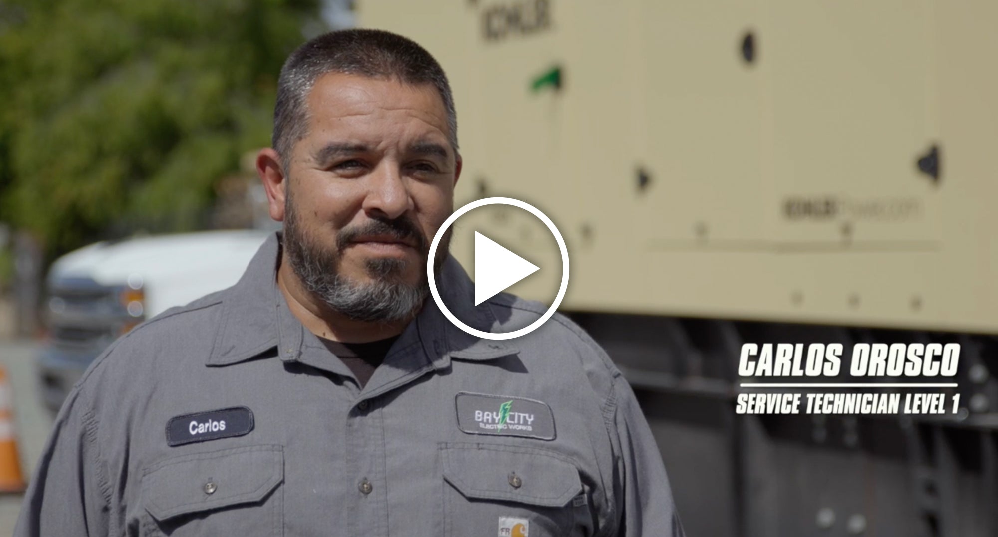 Carlos Orosco, Bay City Industrial service technician, featured in employee careers video.